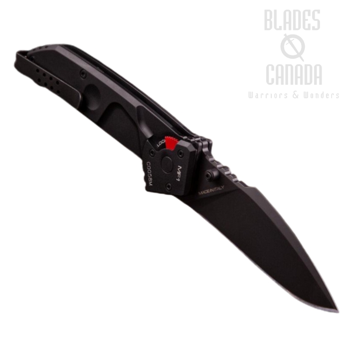 Extrema Ratio MF1 Folding Knife, N690 Black, Aluminum Black Ruvido